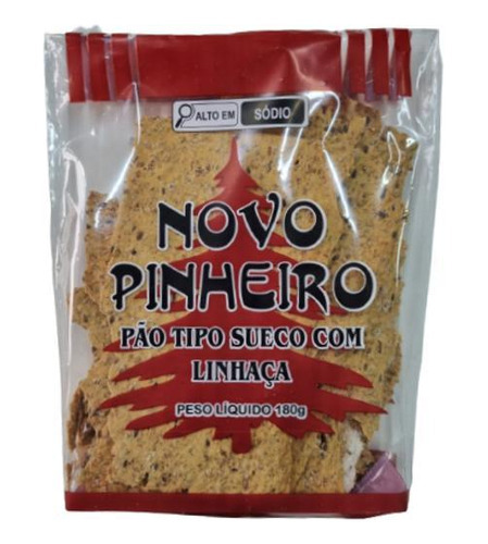 Kit 3x: Pão Tipo Sueco Com Linhaça Pinheiro 180g