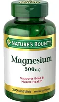 Comprar Natures Bounty Magnesio 500mg 200 Tabletas 