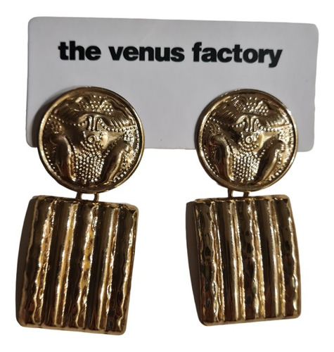 Aros Colgantes Enchapados En Oro The Venus Factory