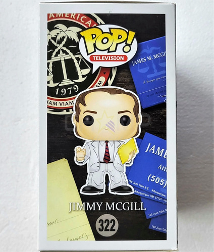 Funko Pop! Autografiado Bob Odenkirk Better Call Saul Jimmy (Usado)