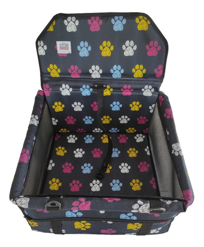 Imagem 2 de 10 de Cadeirinha Assento Pet Carro Cesto Para Cão Gato Cor Estanho