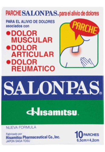 Salonpas, Para Dolor Muscular Reumático (10parches) 