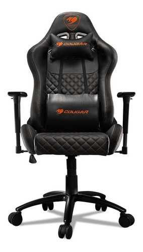 Silla Gamer Pc Escritorio Cougar Armor Pro Black Backup