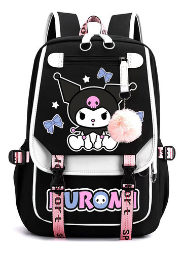 Mochila Japonesa Bonita De Gran Capacidad De Kuromi