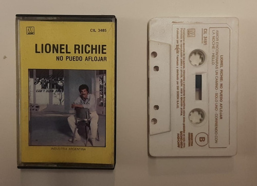 Lionel Richie - No Puedo Aflojar - Cassete