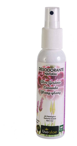 Desodorante Sem Alumínio Aloe, Gerânio E Lavanda 120 Ml