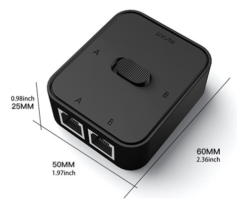 Adaptador De Red Ethernet De 1000mbps De Dos Puertos Negro