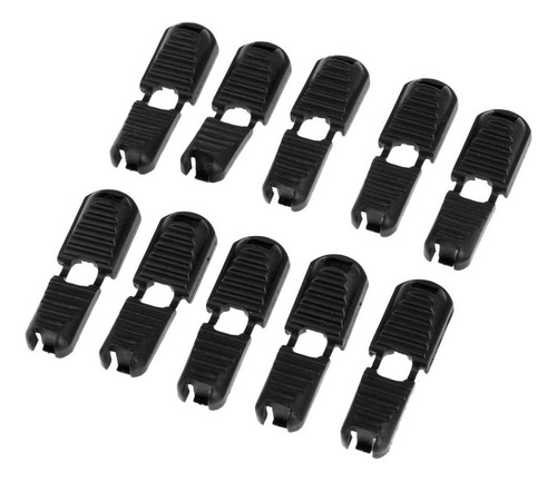 Clip Desmontable 50x, Nylon Negro Con Cremallera Para ,