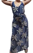 Comprar Conjunto Pollera Larga Lazo Blusa Evasè Seda Fria Estampada