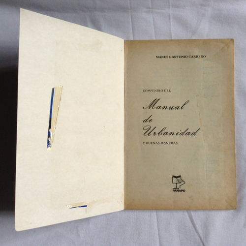 Compendio Manual Urbanidad Y Buenas Maneras - Manuel Carreño (Usado)