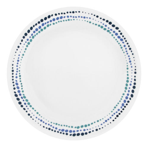 Corelle Livingware Ocean Blues 10.25 Plato Llano (juego De 6