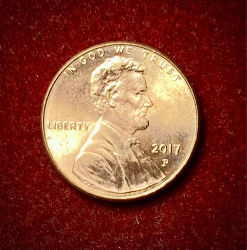 Moneda 1 Centavo Estados Unidos 2017 Philadelphia