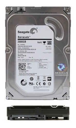 Disco Duro 3.5 Seagate 2tb/ 3tb Pc, Dvr, Sellados+cable Sata