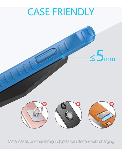 Cargador Inalámbrico Rápido Nanami Qi Para Iphone Y Samsung