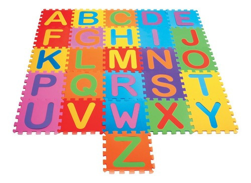 Tapete Tatame Infantil Alfabeto 26 Peças 30cm² - Bbr Toys