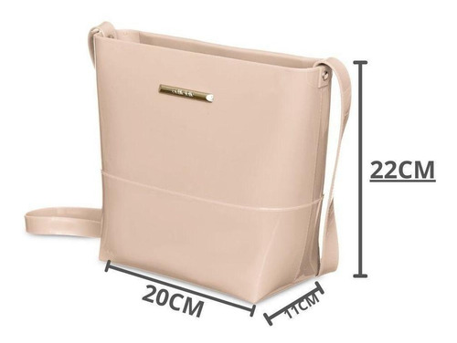 Imagem 3 de 3 de Bolsa Petite Jolie Easy J-lastic Pj10144 Nude Feminina