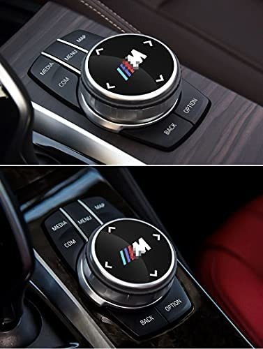 MAXDOOL 1pc Panel for BMW 1 2 3 4 5 6 7 Series X3 X4 X5 X6 M2 M4 M5 Center Console iDrive Multimedia Controller Knob 