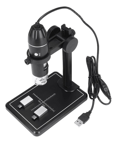 Microscopio Digital Usb 1600x 8 Led Magnificación De Mano Y