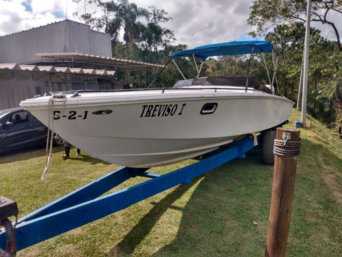 Imagem 1 de 7 de Magnum 28 Ano 1987 Motor Jhonson 250hp V8 Virtual Nautica