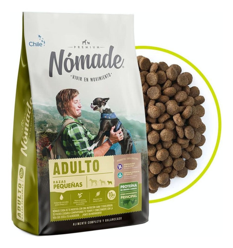 Nomade Alimento Adulto Razas Pequeñas Premium 10kg Perro 