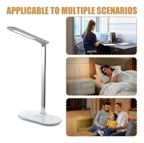 Lámpara De Escritorio Regulable Lámpara De Mesa Con Cargador