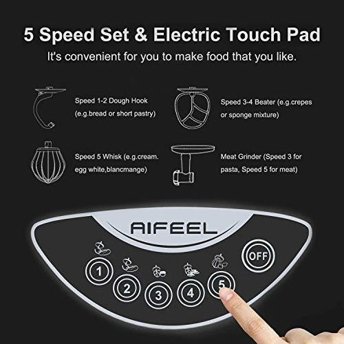 Aifeel Stand Mixer 1000w, 7qt Bowl , 7 In 1 Multifunctional