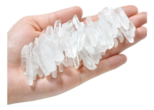 Fragmentos De Cuarzo De Vidrio Transparente De 0.45 Lib...