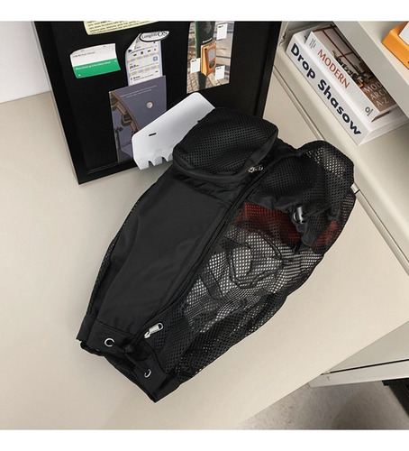 Mochila De Malla Con Cordón Para Playa, Ideal Para Natación, Gimnasio Y Entrenamiento.
