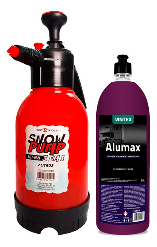 Kit Sgt Pulverizador Snow Pump 2l + Alumax 1,5l Vintex