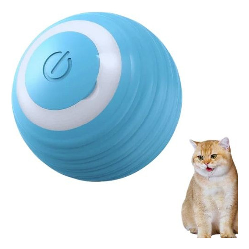 Pelota Interactiva Para Gatos Con Movimiento Automático