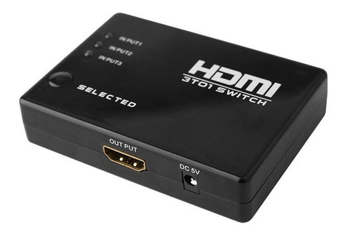 Switch Conmutador Hdmi 3x1 4k Con Control Remoto