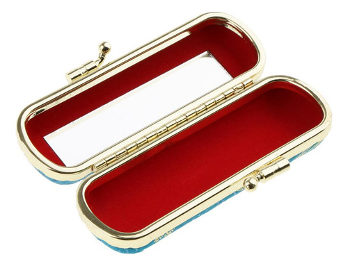 Estuche De Lápiz Labial Moderno Con Clip De Hierro Con Espej