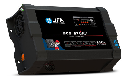 Fonte Automotiva Jfa Storm 200a Bob Carregador Automático Bivolt Cor BOB 200A JFA