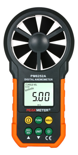 Anemómetro Peakmeter Cfm Portátil Mide Velocidad Del Viento