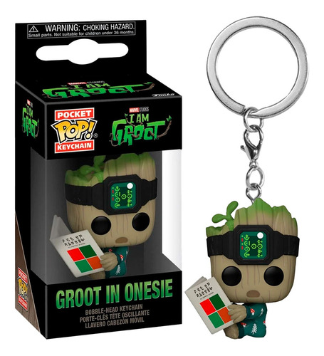 Funko Pop! Keychain Yo Soy Groot - Groot Con Libro