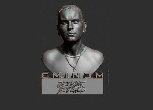 Eminem Busto Modelo Stl Para Impresion 3d