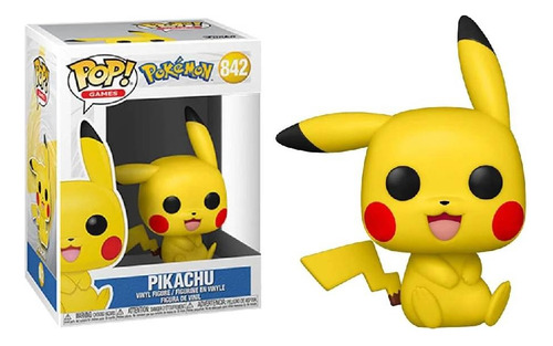 Funko Pop Pokemon Pikachu Sentado 842