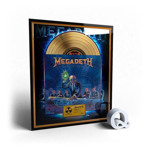 Marco Conmemorativo Disco De Oro - Megadeth - Rust In Peace