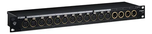 Patchbay 16x Xlr Balanceado 12x4 Black Lion Audio Pbr Xlr