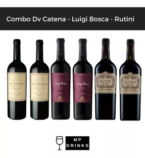 Combo X 6 Luigi Bosca / Rutini / Dv Catena- Mp Drinks