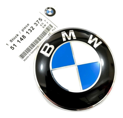 Emblema Capô Porta Malas Tamanho 82mm Bmw 51148132375 E36 E3