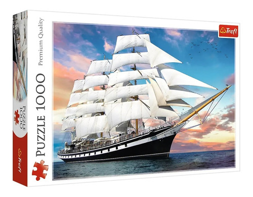 Juego De Mesa Puzzle Crucero Con Velero 1000 Pzs 10604 Febo