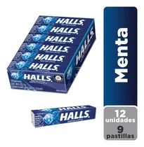 Comprar Halls Caramelo Menta Azul Envasado 12 Und Azúcar