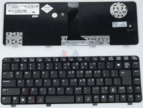 Teclado Hp Compaq 540 550 6520s 6720s Us Keyboard 456624-001