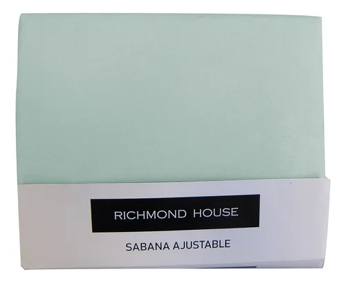 Sábana Ajustable 2 Plazas Richmond House - Colores Color Jade