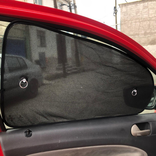Par Cortinas Aleta Universal 2 Chupones Cubre Sol