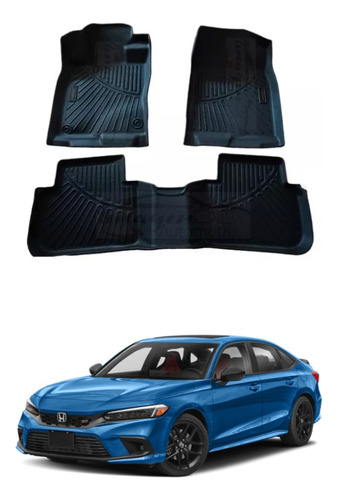 Kit De Tapetes Uso Rudo Para Honda Civic 2024