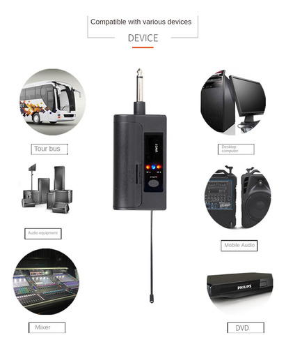 Sistema De Micrófono Lavalier Dual Inalámbrico De 30 M De A