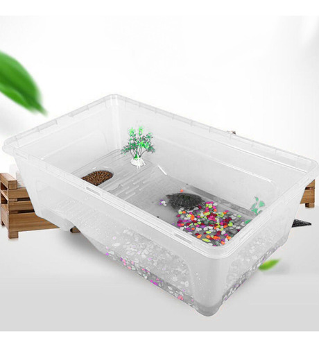 Tanque De Tortugas Acuario Hábitat De Reptiles Blanco M