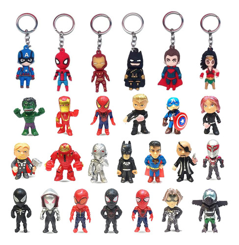 Zuan 26 Mini Figuras De Accin De Superhroe, Adornos Para Rbo